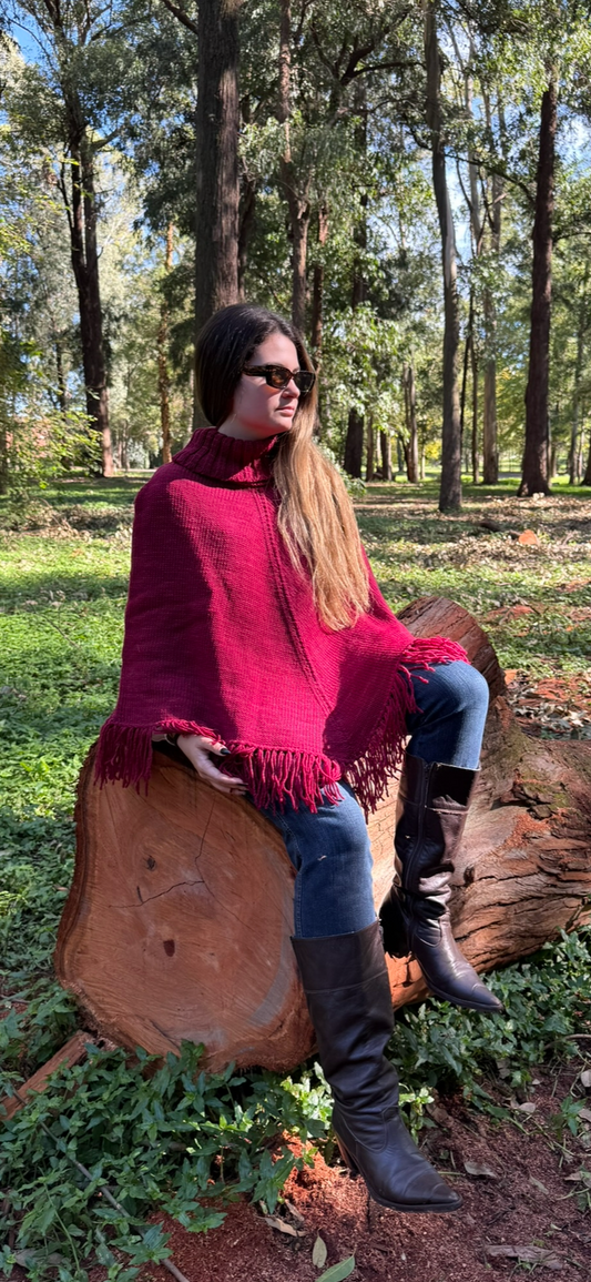 Poncho flecos