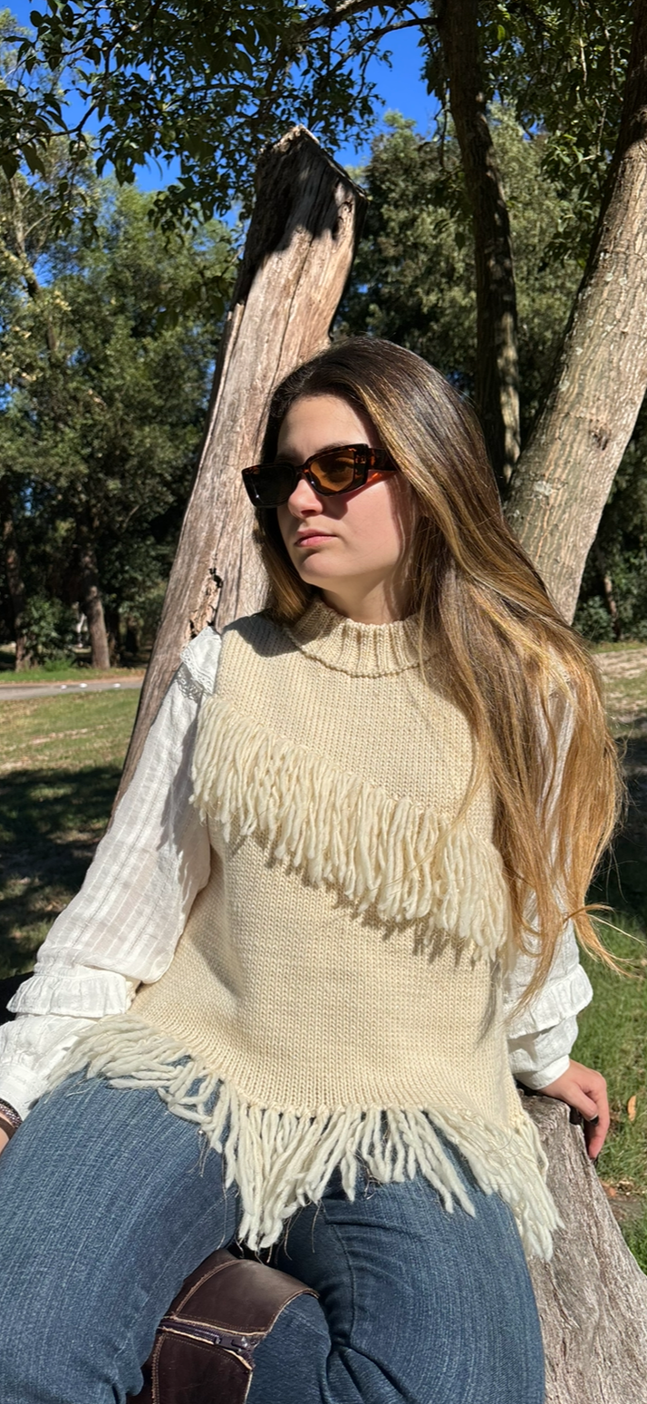 Chaleco flecos